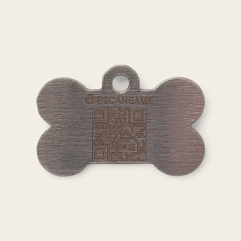 Placa identificación con QR